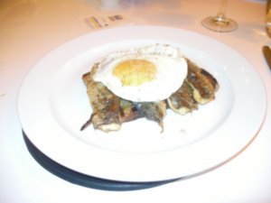 Sardines on Toast with a fried egg