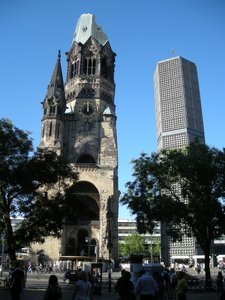 The Kaiser Wilhelm Memorial Church by day