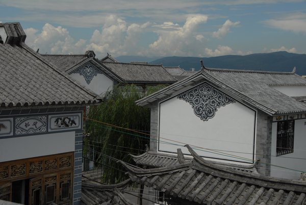 Dali style rooftops and the main facade colour scheme