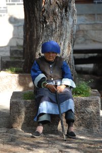 a Naxi old woman