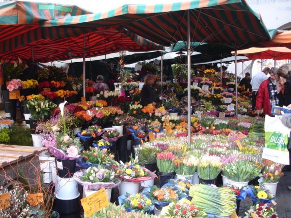 Pretty flower market