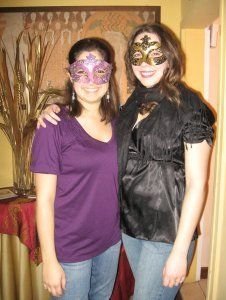 Me and Michelle in Our Masks