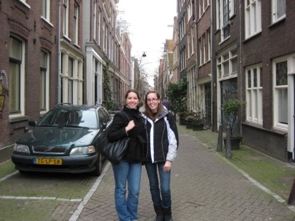 Mon adn I on the streets of Amsterdam