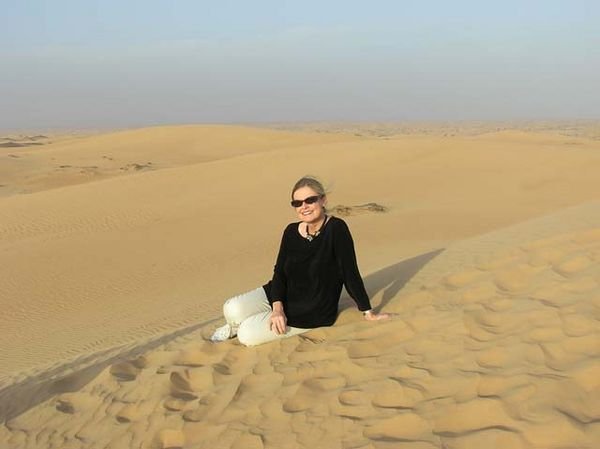 Linda in the Sand Dunes