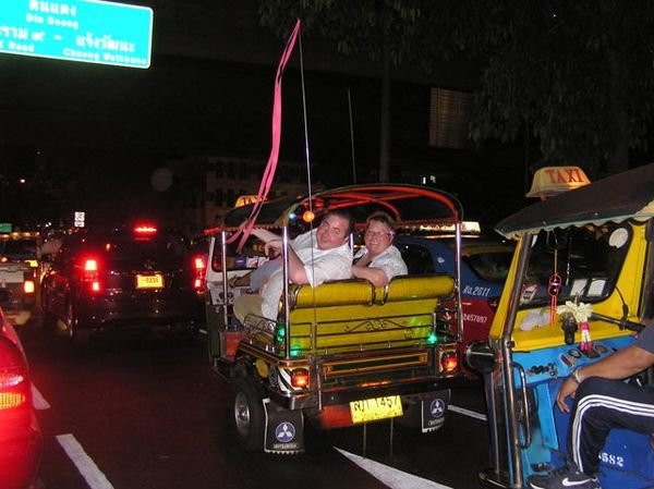 Trishaw Racing to the Bangkok Night Market