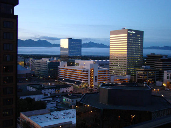 Anchorage From Our Hotel Window