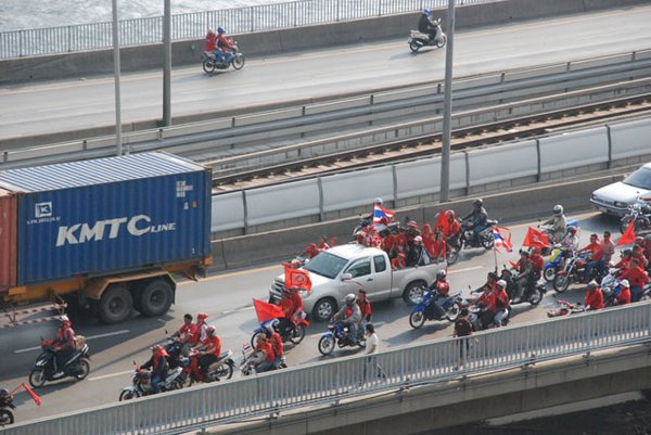 Red Shirt Demonstrators in Bangkok