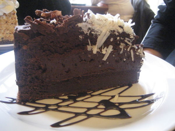 Chocolate cake from cafe lourve. 