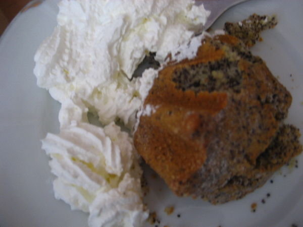 Poppyseed muffin. 