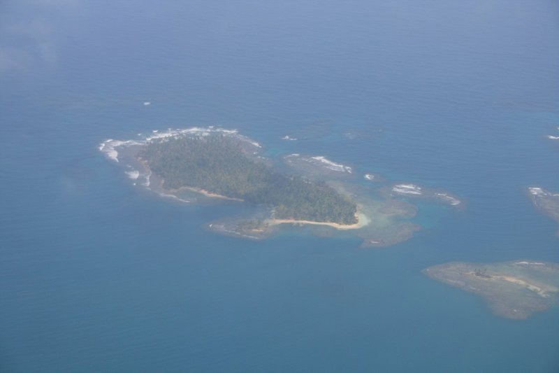 Een van de San Blas-eilandjes