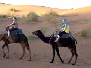 Leah and me on our camels