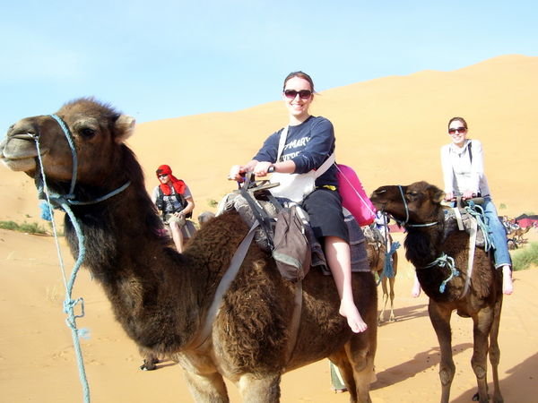 me and Julie on our camels
