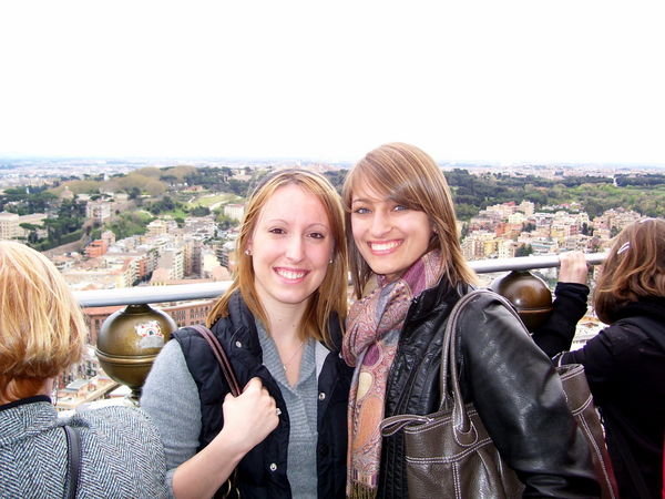 me and Katie at the top of the dome