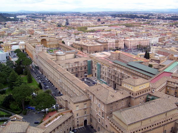 Vatican Museums from the dome