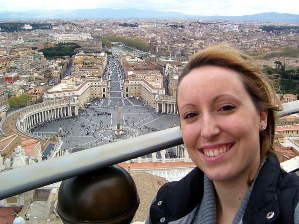me and St. Peter's Square from the dome
