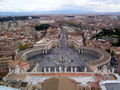 St. Peter's Square from the top of the dome...350 steps later!