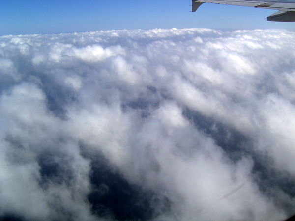 clouds from the plane