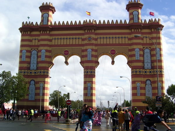 entrance gate into Feria
