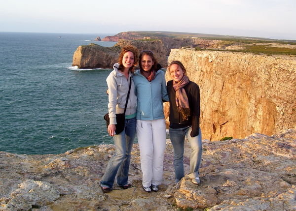 Julie, Katie, and I at Cabo San Vicente