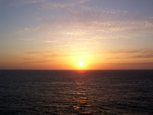 sunset over the Atlantic Ocean
