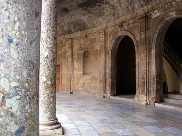 inside the Palacio de Carlos V