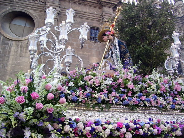 Divina Pastora de Triana procession from the Cathedral