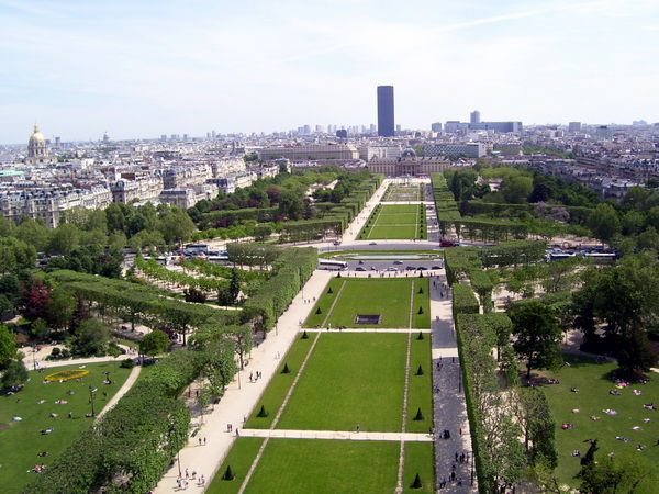 view from the 1st floor of the Eiffel Tower
