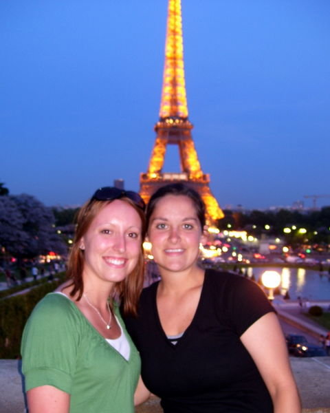 me and T and the pretty Eiffel Tower