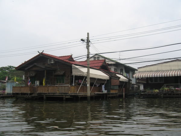 Typical canal house in Bangkok