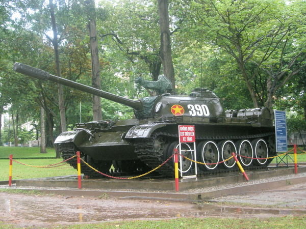 Tank at the palace