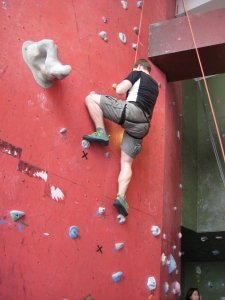 Climbing a wall