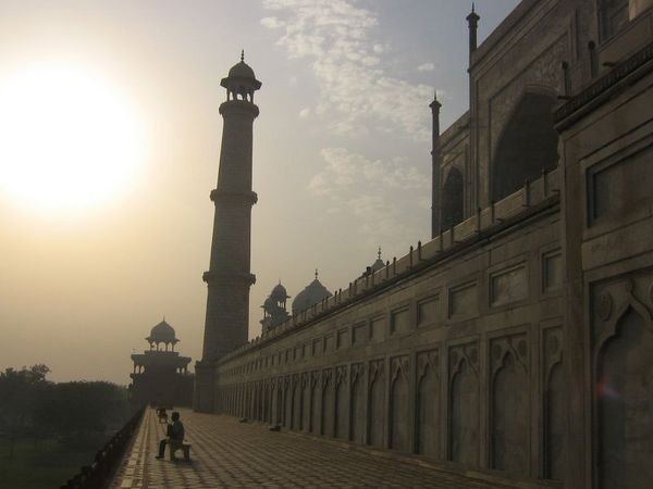 Behind the Taj Mahal