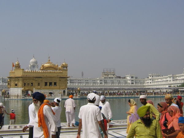 Pilgrims at the Golden Temple