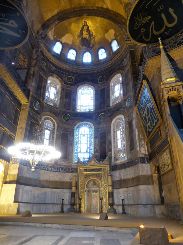Inside Haghia Sophia, Istanbul