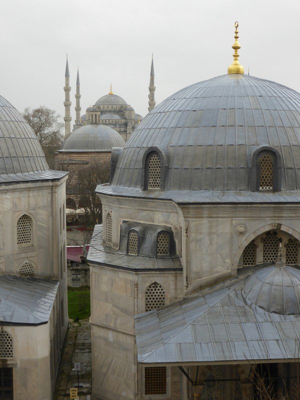 View over the domes of Haghia Sophia