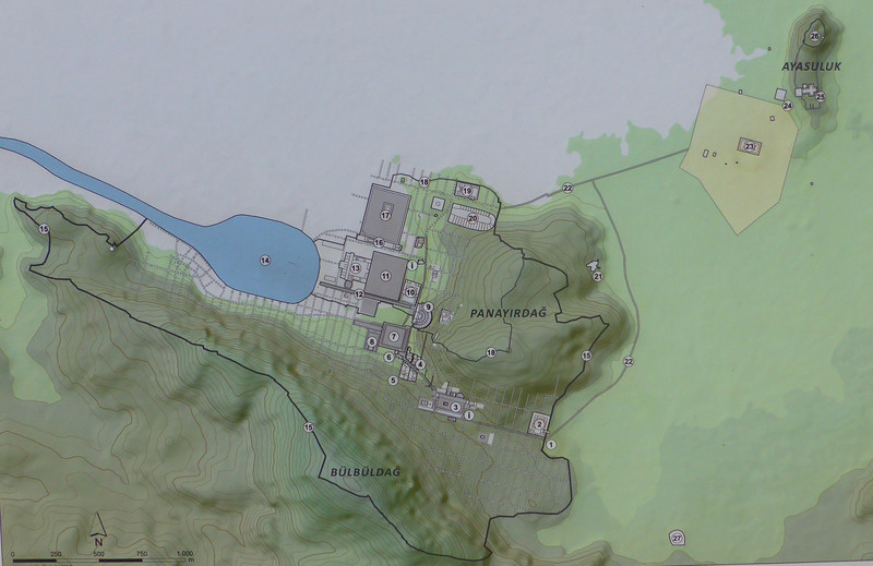 Map of Ephesus site