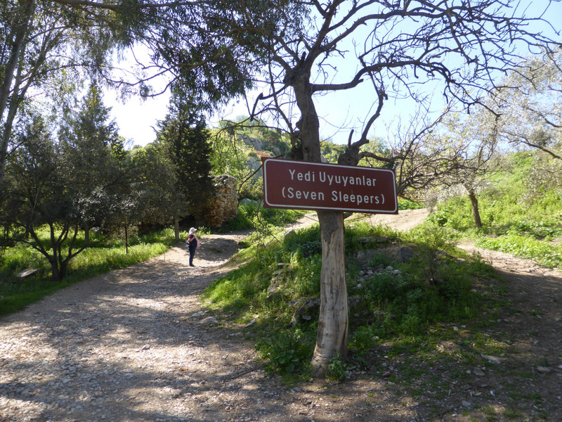 The way to the Seven Sleepers cave tombs