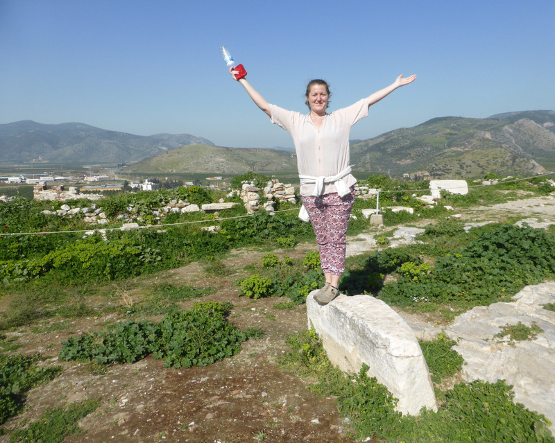 At the top of the Ayasuluk Fortress, Selcuk