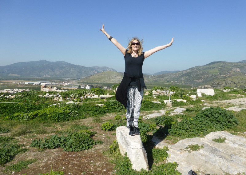 Lottie Let Loose at the top of the Ayasuluk Fortress, Selcuk