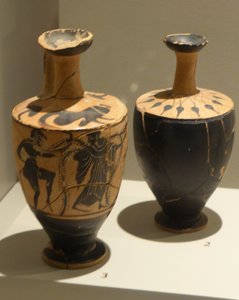 Urns on display at the Ephesus Museum, Selcuk