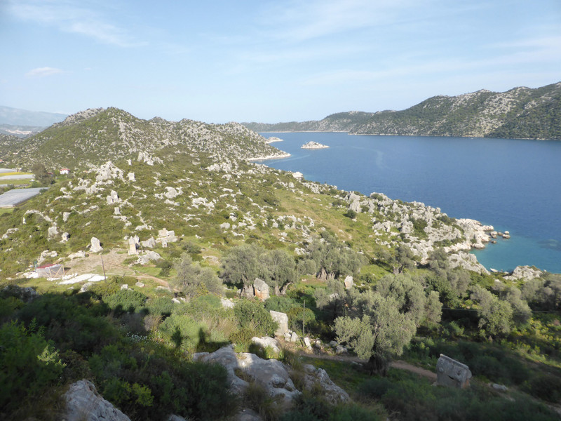Enjoying the views over to Kekova Island from the top of Simena Castle