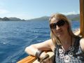 Lottie Let Loose enjoying the Turquoise Coast boat trip to Kekova island