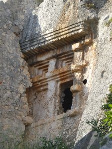 Rock tomb at Simena village