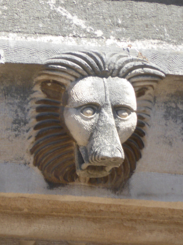 Lion carving on Hadrien's Gateway, Antalya