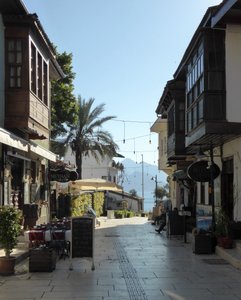 Pretty, pedestrianised streets of Antalya
