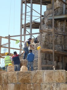 Carrying out work on the tower, Perge