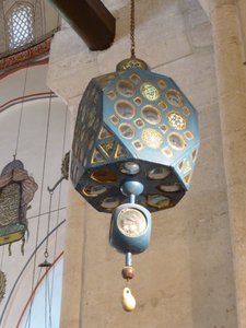 Lantern hanging inside Mevlana Tekkesi