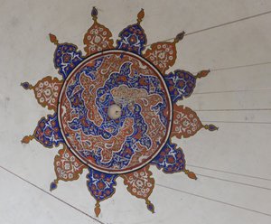 Decorations inside the Mevlana Tekkesi