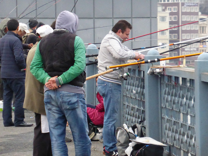 Fishermen on the Galata Bridge, Istanbul