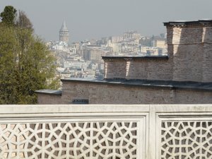View of the Galata tower from the Topkapi Palace, Istanbul